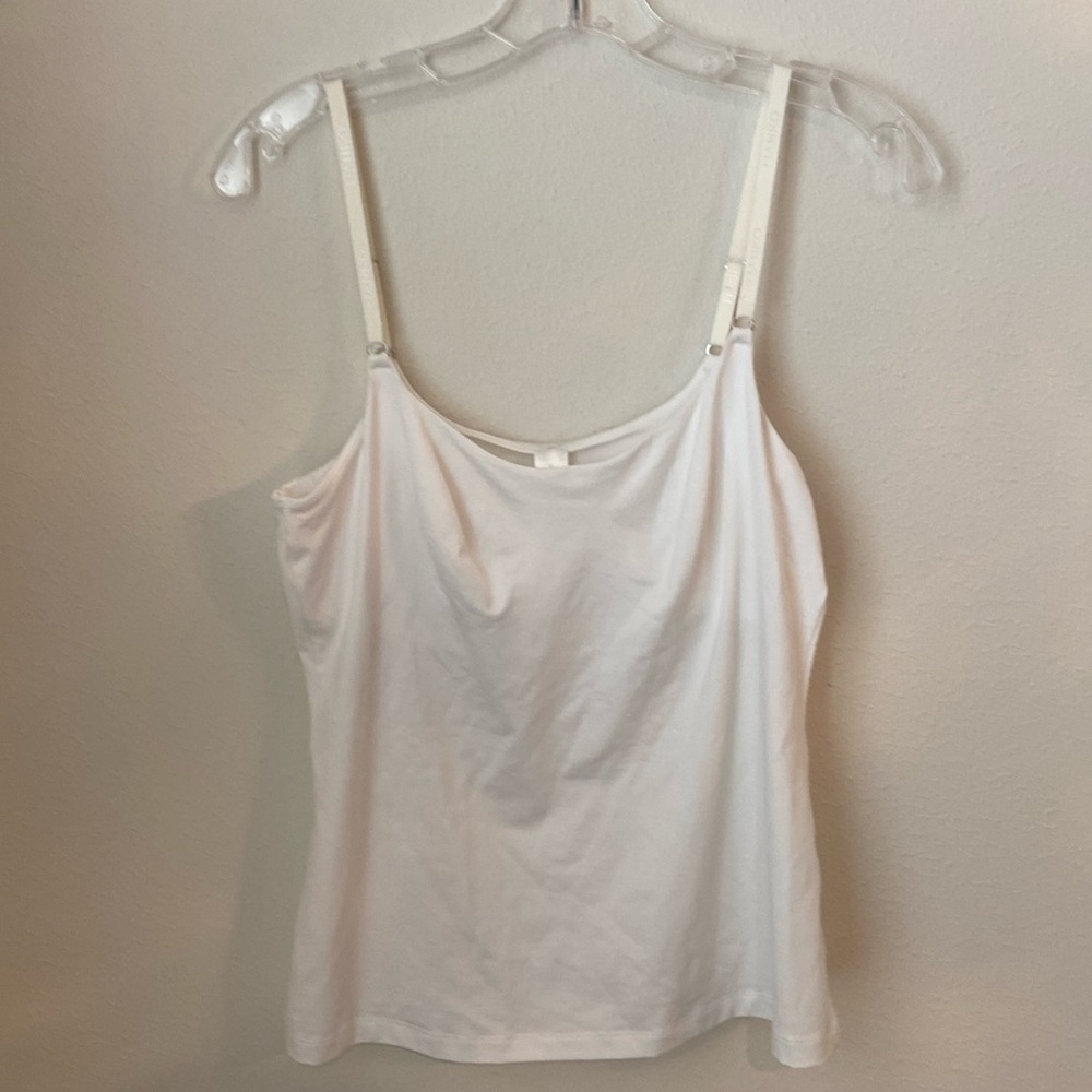 Hanro White Spaghetti Strap Cami
